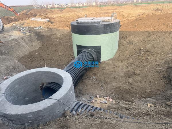 安徽合肥市一體化泵站安裝調試完畢